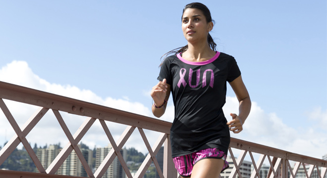 为慈善公益而跑—Adidas推出2014年 Pink  Ribbon粉红丝带系列跑步服装