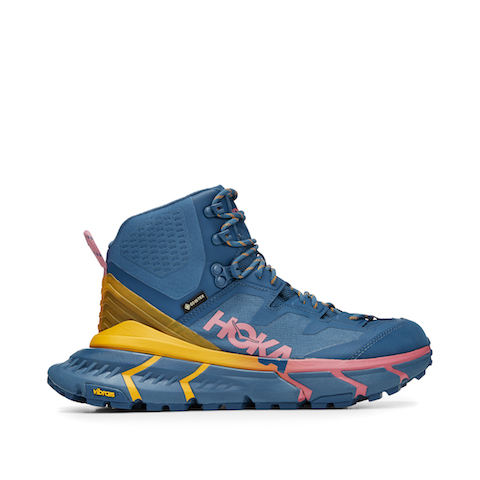 HOKA ONE ONE推出颠覆性的创新设计产品— TenNine Hike GTX-夸张大后跟助力驰骋复杂地形，提供顺畅的徒步体验